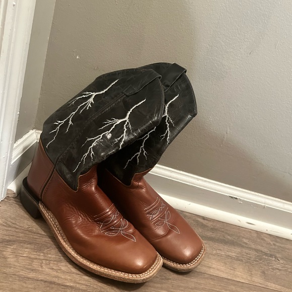 Youth cowboy boots! Real leather. - Picture 1 of 2